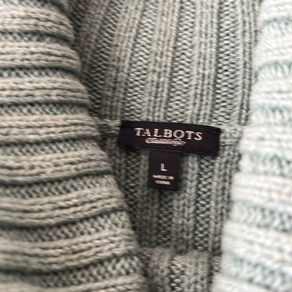 Talbots chunky cable knit size L - Picture 5 of 8